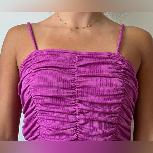 Urban Outfitters Tops - Urban Outfitters Fuchsia Ruched Camisole